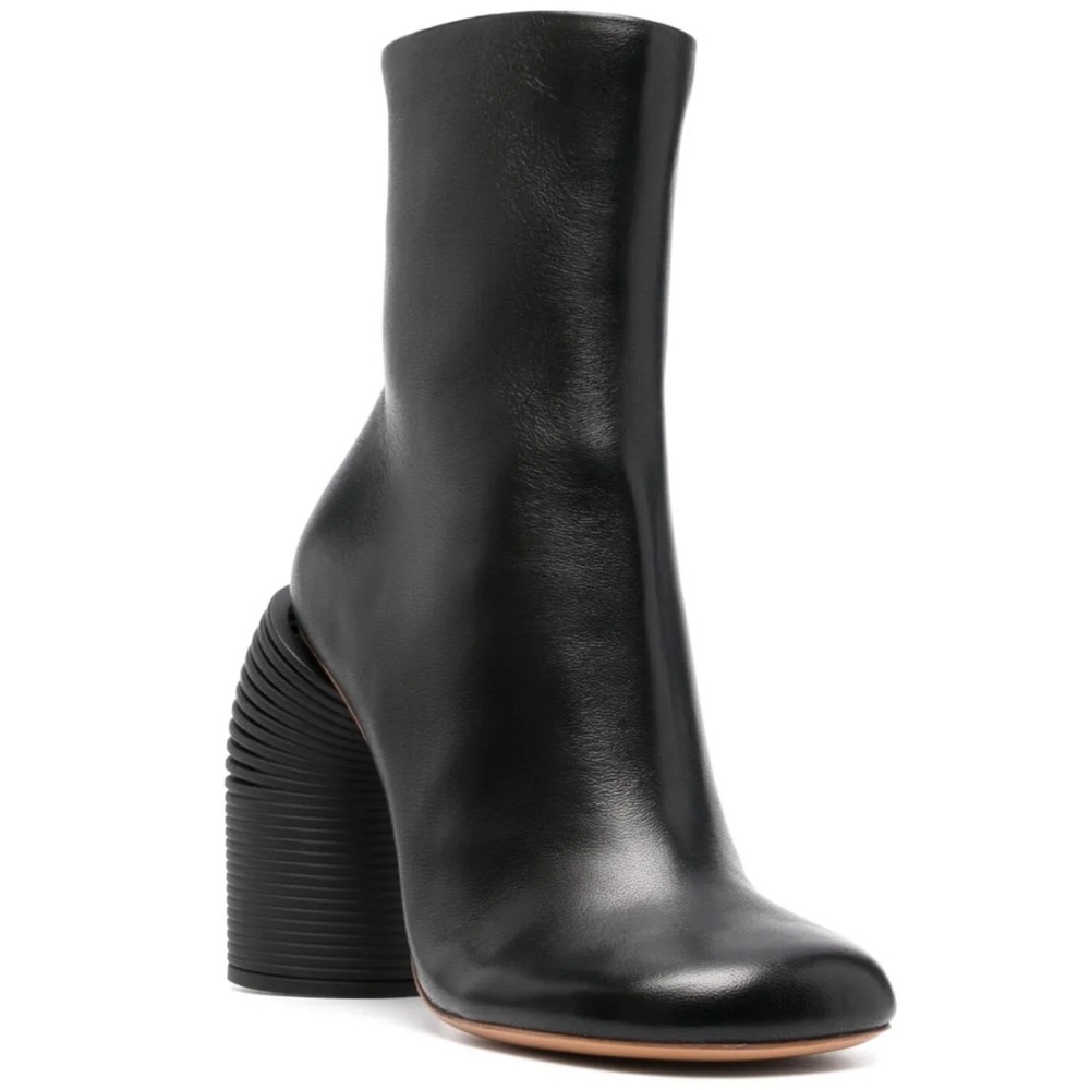 Off-White Black Heeled Boots